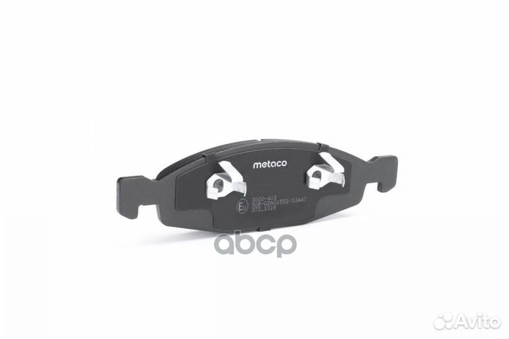 Колодки тормозные передние к-кт metaco 3000-403