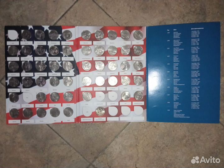 Квотеры usa штаты и парки