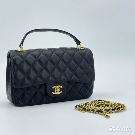 Сумка Chanel 2.55 classic flap с ручкой сверху