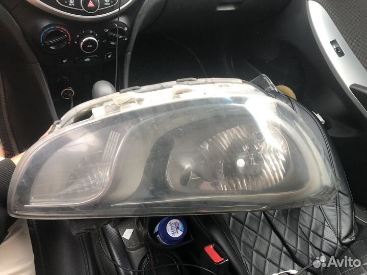 Фара на hyundai solaris