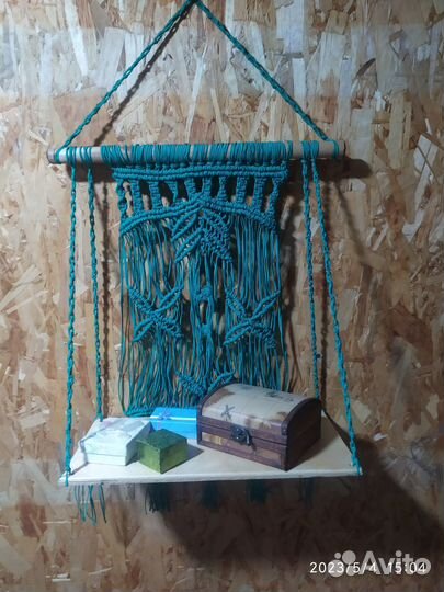 Макраме полка-панно