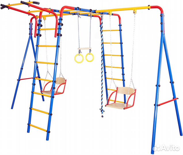 Уличный дск Юный Атлет с 2 качелями