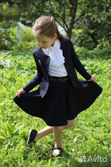 Юбка-солнце маленькая леди 134 джерси