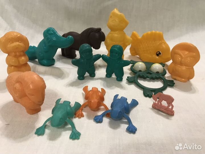 Игрушки СССР (резиновые, пластик, колкий пластик)