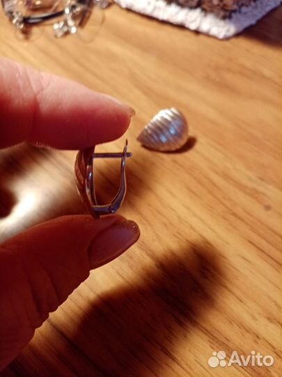 Серьги серебро