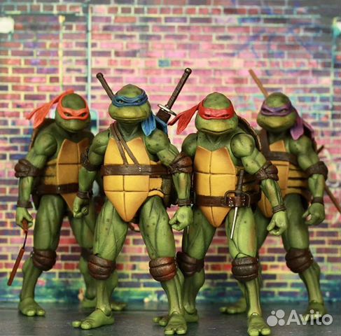 Черепашки Ниндзя 1990 Neca Tmnt Игрушки Фигурки