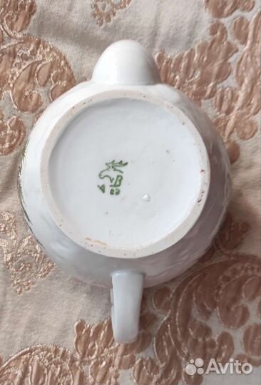 Чайник с фазанами заварочный СССР завод Вербилки