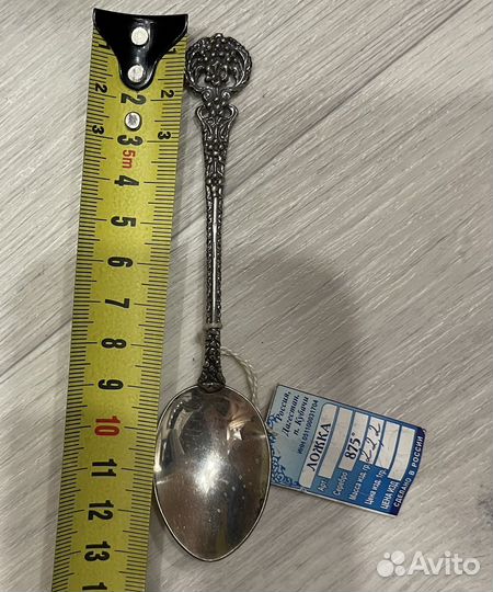 Чайная ложка серебряная новая