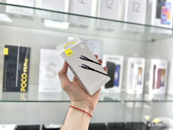 Кабель Baseus 100W Glimmer Series Type-C to Type-C