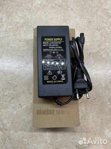 Зарядник 63v для моноколеса Ninebot One S2