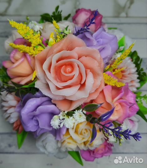 Букет цветов из мыла