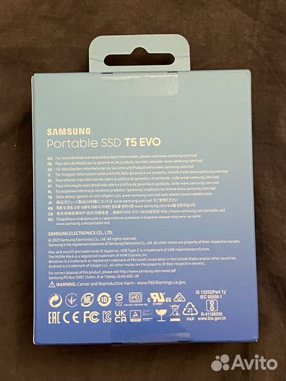 SSD Samsung T5 EVO 8Tb Новый