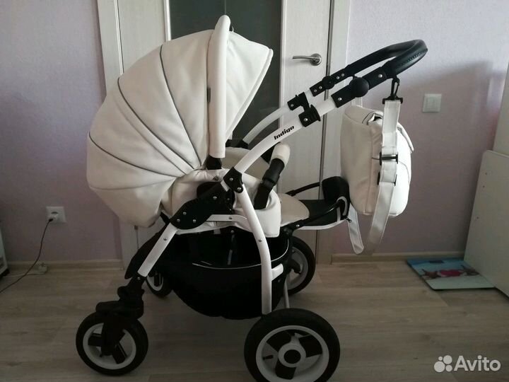 Коляска 2 в1 Экокожа