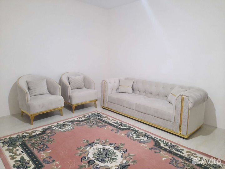 Диван и 2 кресла
