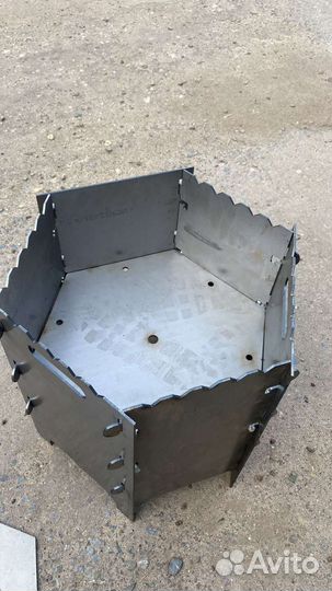 Печь для казана разборная мангал