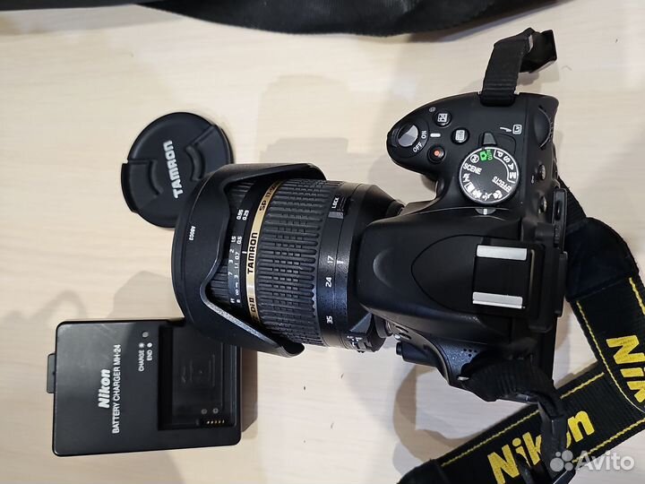 Зеркальный фотоаппарат nikon d5100 оптика Tamron