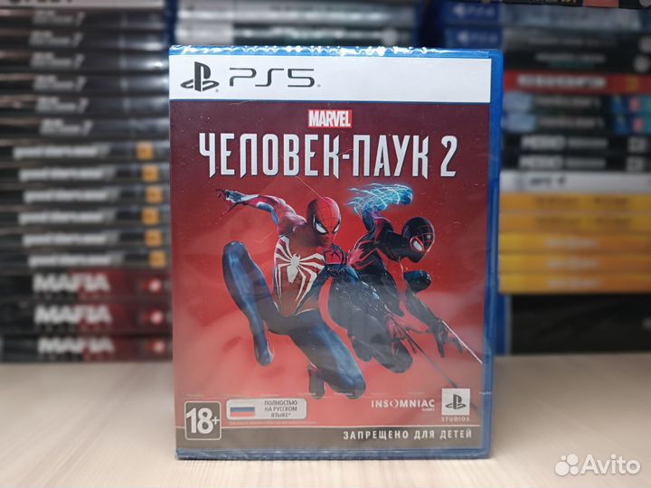 Новый Человек паук 2 ps5 русская обложка