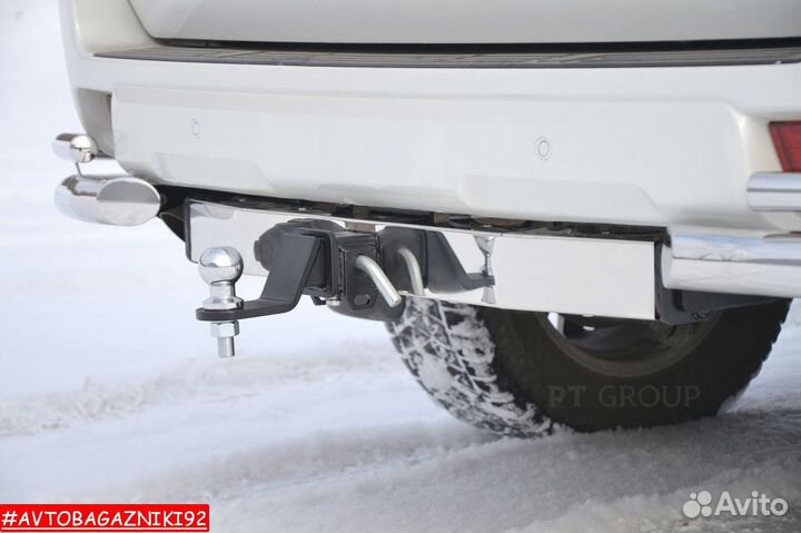 Фаркоп квадрат для Toyota Land Cruiser Prado 150