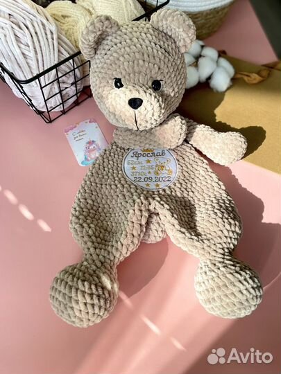 Комфортер Мишка. Игрушка сплюшка. Ручная работа