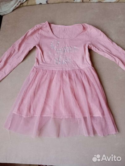 Платья 3 шт на девочку 3-4 года