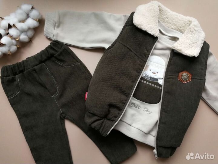 Костюм тройка на мальчика 92