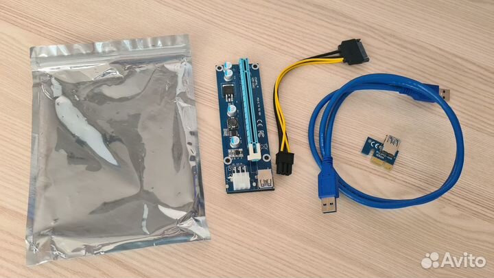 Новый Райзер VER 006c 6 PIN, Кабель USB 100 см