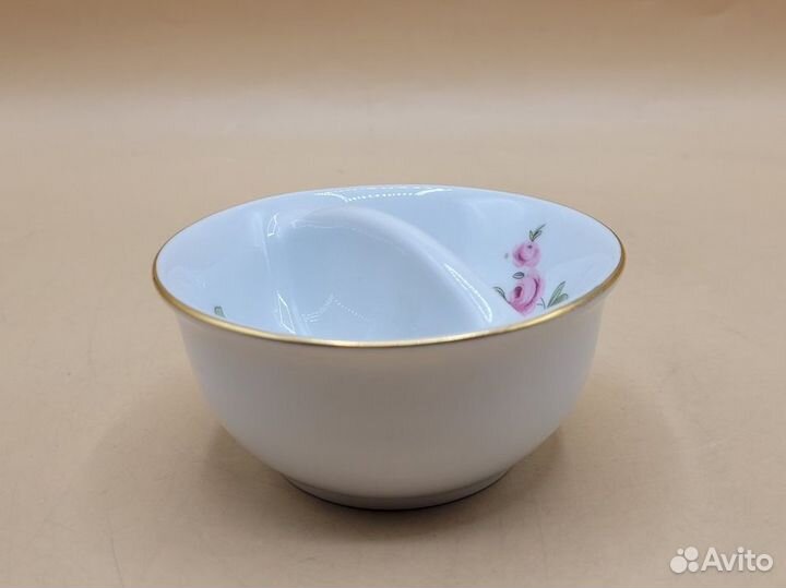 Солонка соусник Мейсенский букет Bohemia Чехия