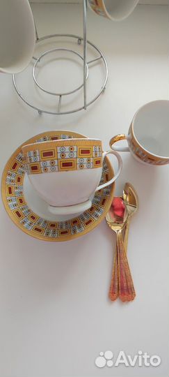 Японский фарфоровый сервиз yamasen+ чайные ложки