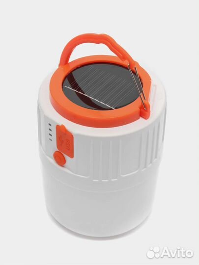 Кемпинговый фонарь с USB, с солнечной батареей