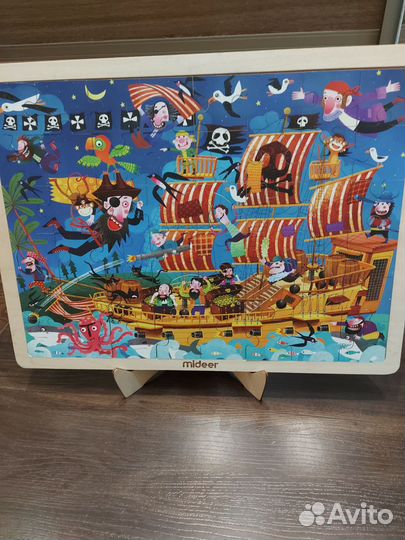 Деревянные пазлы mideer, 50 эл