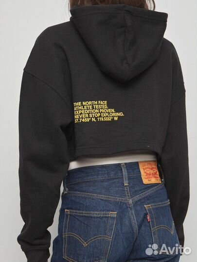 Толстовка кроп худи the north face