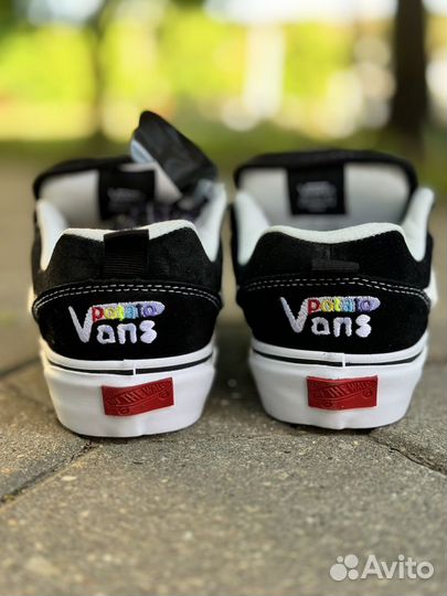 Кроссовки vans KNU skool potato black white