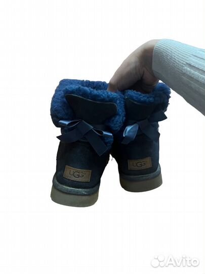 Угги UGG оригинал с бантиками длинные