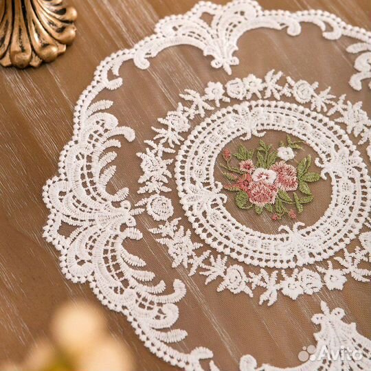 Салфетка кружево белая 29*29см