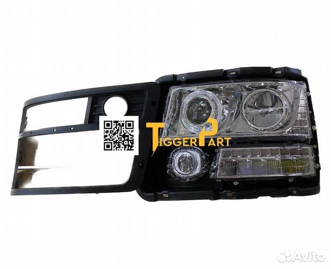 Фара передняя левая shaanxi F3000 светодиодная DZ9