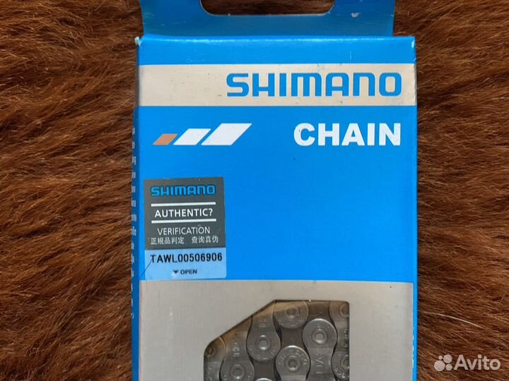Цепь shimano deore, HG53, 9 скоростей, 118 звеньев