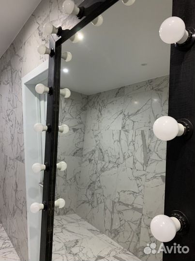 Гримерное зеркало с лампочками 220 на 100 см