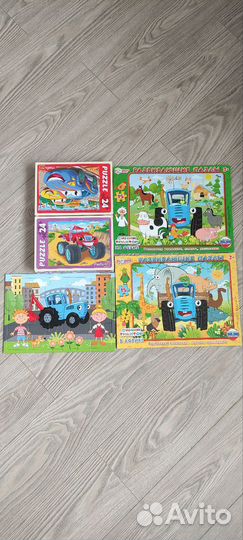 Пазлы детские 15 и 24 деталей