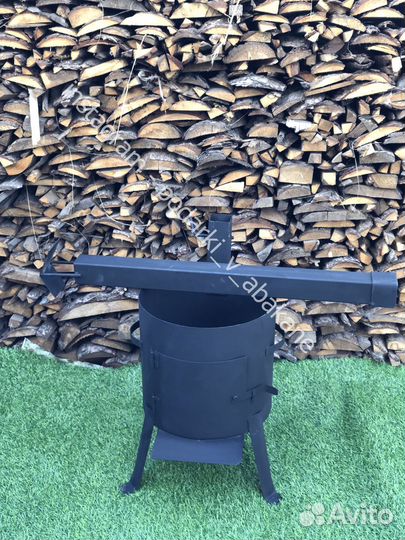 Печь для казана с трубой 8-10 литров