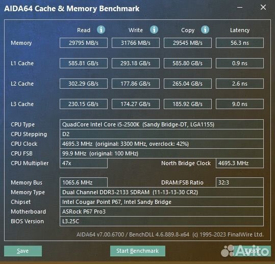 Процессор Intel Core i5 2500k 3,3-4,7 GHz
