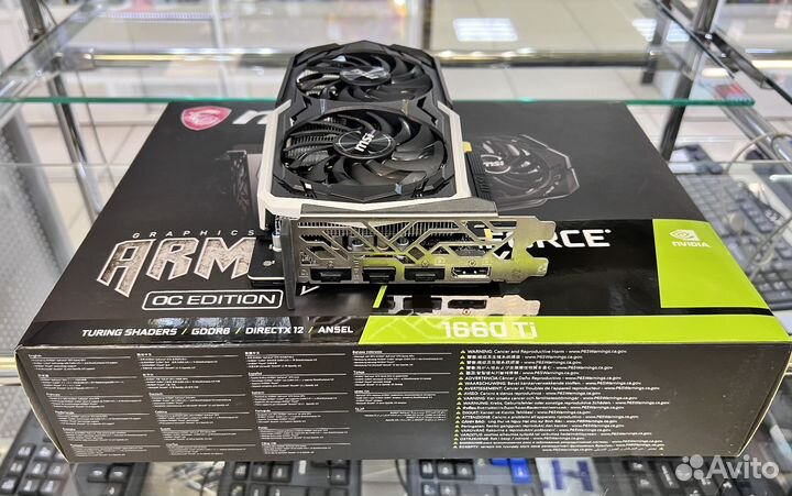 Видеокарта MSI GTX 1660Ti Armor OC 6GB/Гарантия