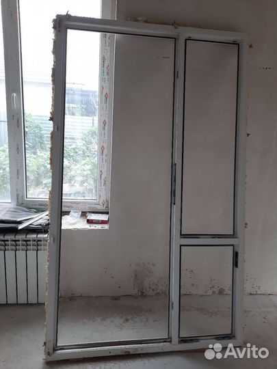 Дверь пластиковая пвх входная бу стекло