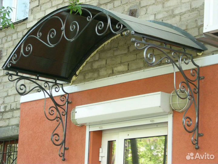 Козырьки и навесы (простые и кованые )