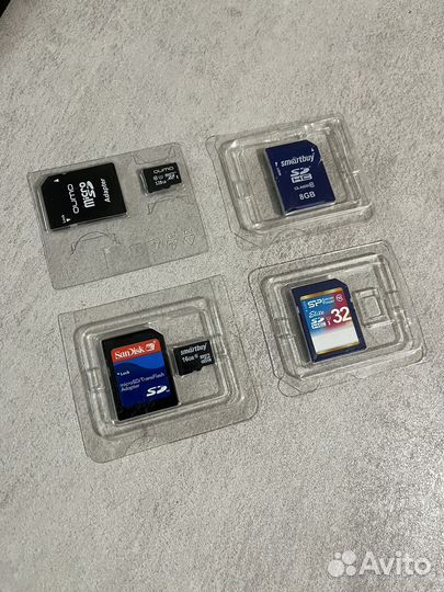 Карты памяти б/у SD и microSD