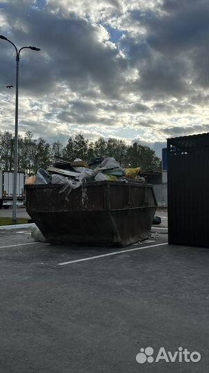 Вывоз мусора контейнером газелью самосвалом