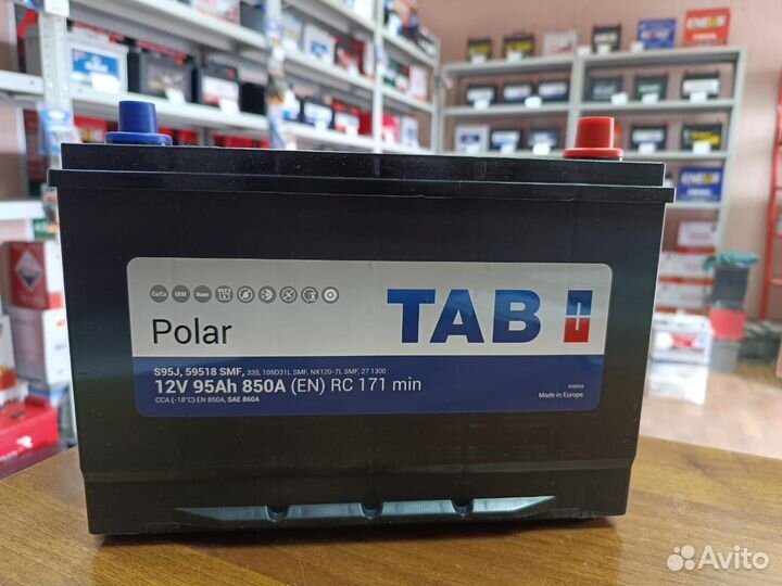 Аккумулятор 95 Ач TAB на Тойоту Ланд Крузер