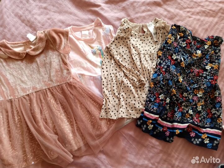 Вещи пакетом 86 92 на девочку Zara hm