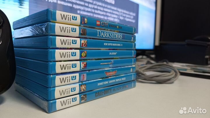 Nintendo Wii U 32gb + прошитый +8дисков + 1tb SSD