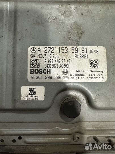 Эбу двигателя Мерседес m272 W221