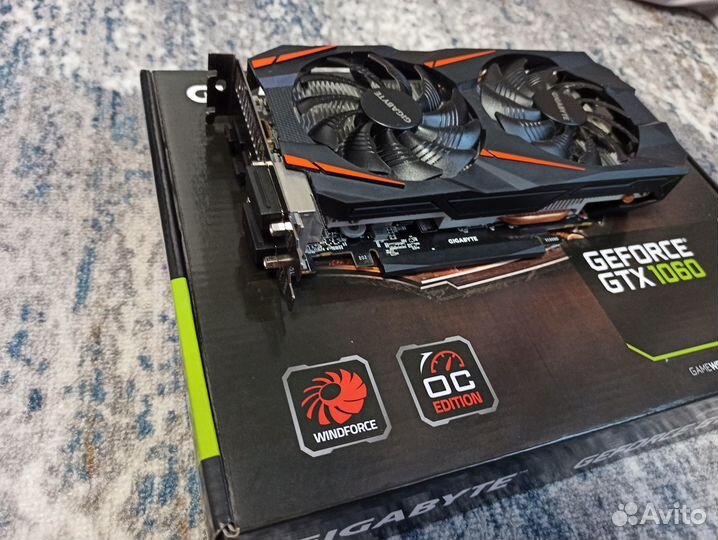 Видеокарта gtx 1060 6gb gigabyte windforce OC